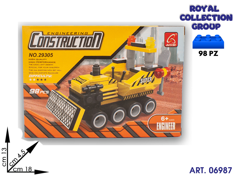 K129937  Build Costruzioni Construct Pz 98 29305 Cm 18.5x13