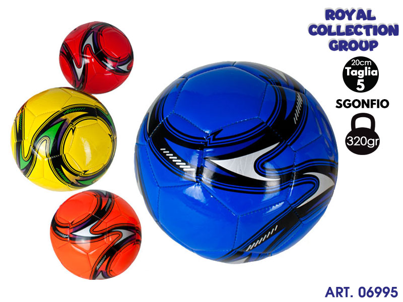 K1000 K190221 Pallone Simil-cuoio Mis 5   Col Ass