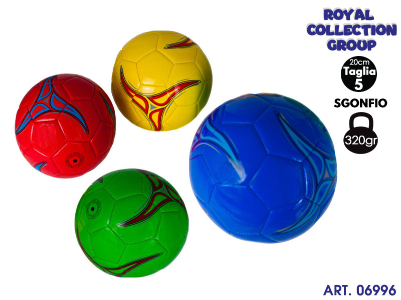 K1000 K190222 Pallone Simil-cuoio Mis 5    4 Col Ass