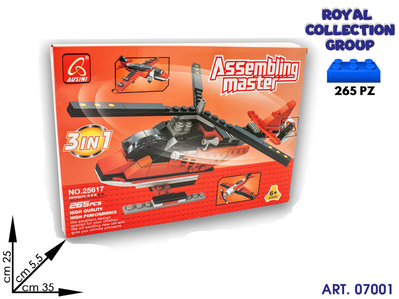 K490599  Build Costruzioni Master 3in1 Pz 265 25617 Cm 35x25