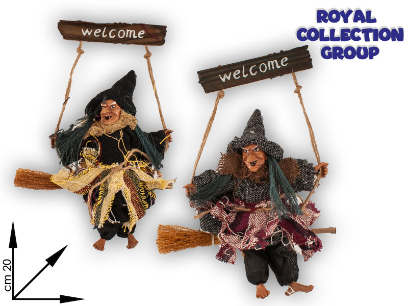 Kt190732 Befana Col Ass Welcome Deco  Cm  20
