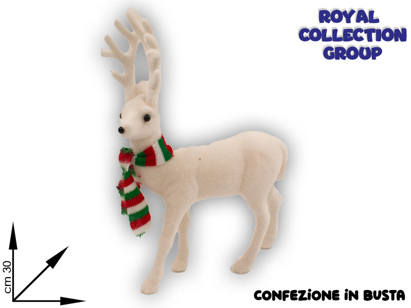 K190713 Articolo Decorativo Natalizio Renna  Cm 30