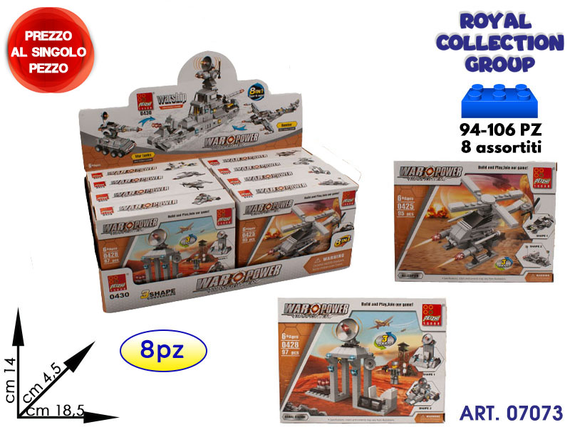 K310620 0430 Building War Power (display 8pz) Cm 18.5x14