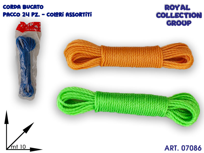 K181128 Corda Bucato 10 Metri Col Ass