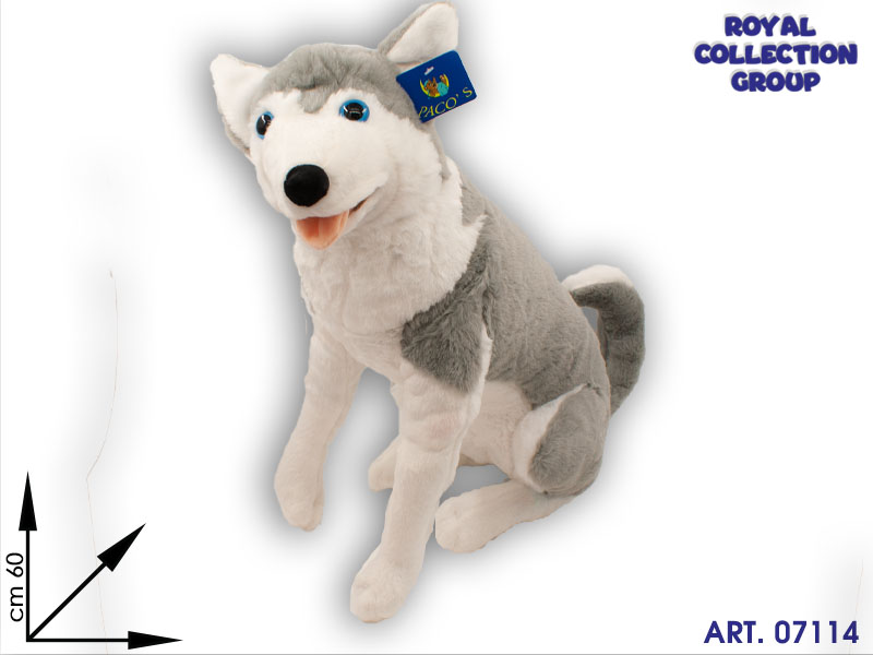 A1 16537p  Husky Peluche In Piedi  Cm 60