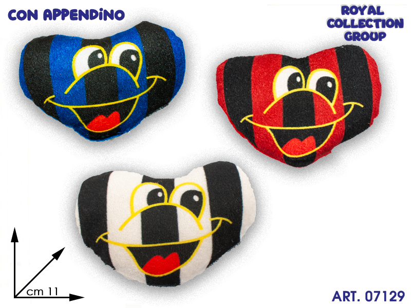 Sn31525 1 Cuore Peluche Squadre Cm 11