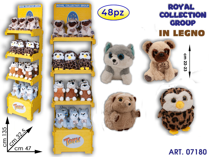 Espositore In Legno Tokyo 4 Piani  C/48 Peluche Grandi