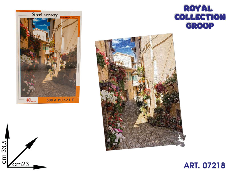 K0011223  Puzzle 500 Pz Street Scenery   Cm 33.5x23