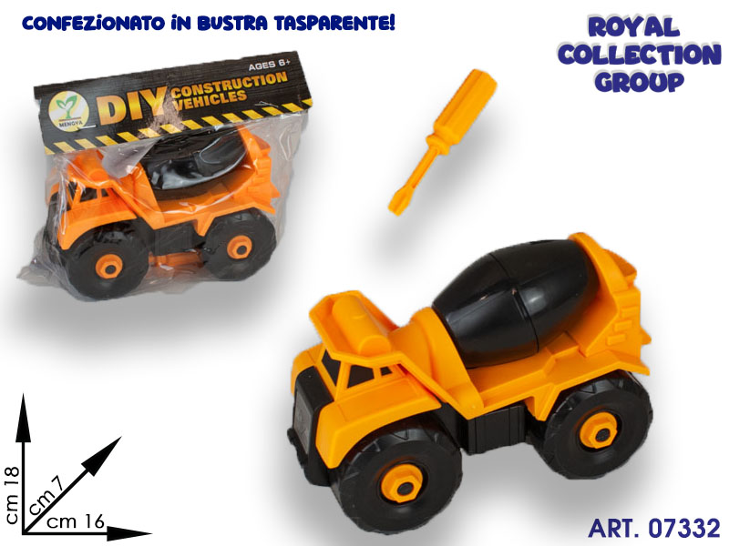 K4900861 Automezzo Betoniera C/cacciavite Smontabile Cm 17