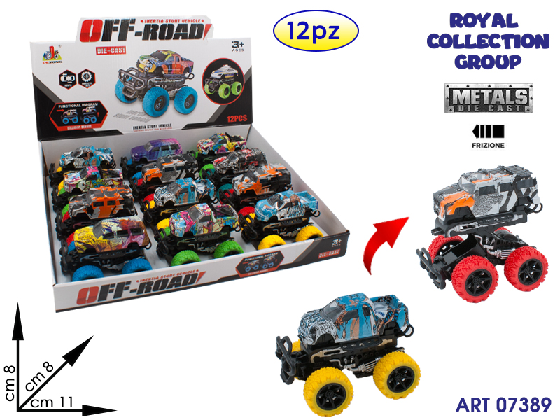 K138547 Auto Die Cast Off Road Display 12 Pz