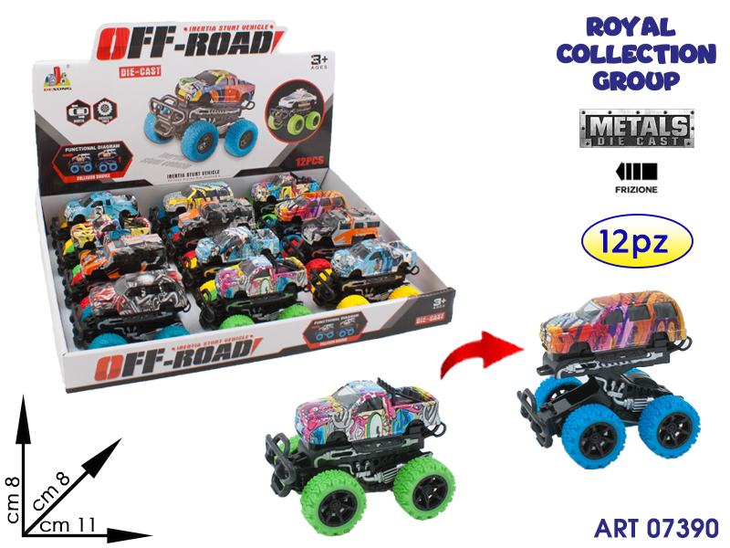 K138548 Auto Die Cast Off Road Display 12 Pz