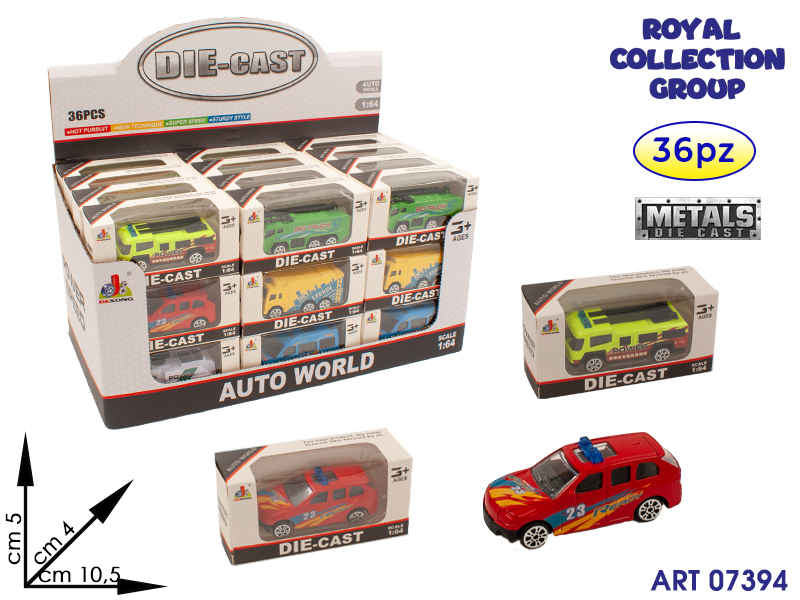 K6200029 Die Cast Veicoli Ass Display 36 Pz Cm 10.5