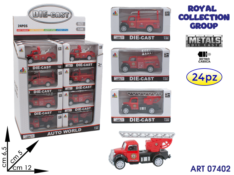 K110641 Die Cast Camion C/rimorcio Ass Cm 12 Display 24 Pz