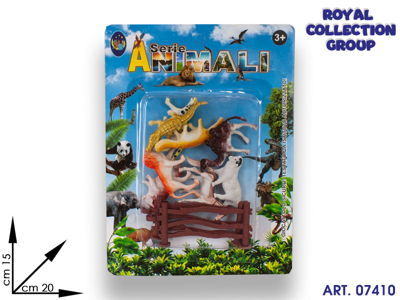 K0013050 Blister Serie Animali  Cm 20x15