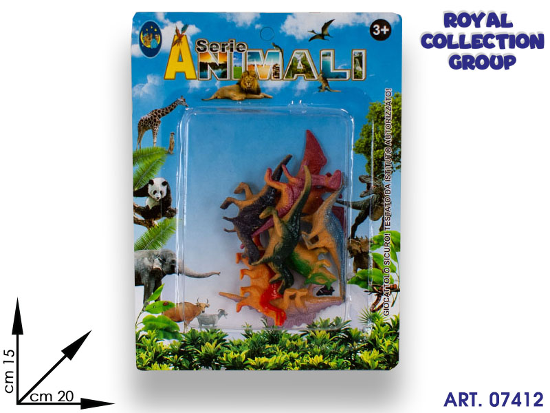 K0013049 Blister Animali Preistorici  Cm 20x15