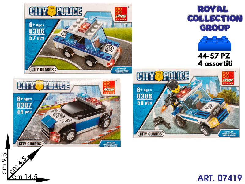 K125678 Building Costruzioni City Police Ass Cm 14.5x9.5