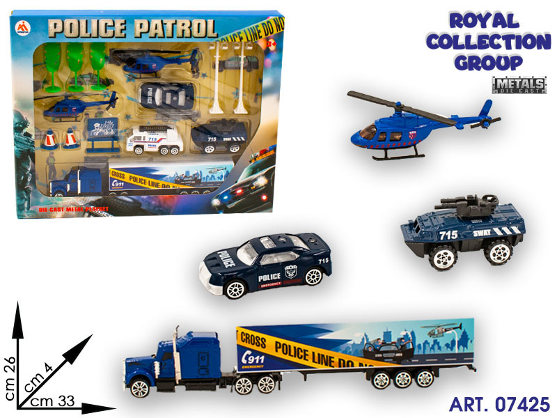 K6200701 Police Die Cast Cm 33x26