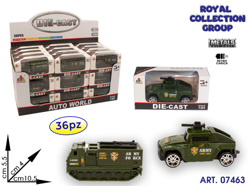 K6200033 Mezzi Military Ass Cm 10.5x5.5 Display 36 Pz