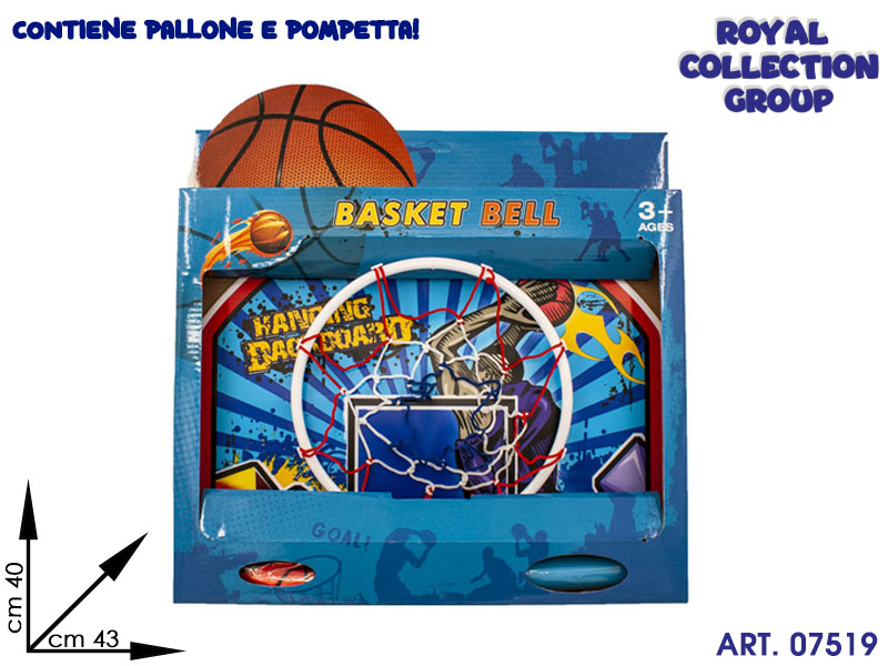 2011s074 353-1 Basket Gigante C/pompetta Cm 43x40
