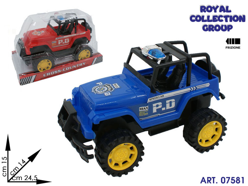 K1804893 Jeep Polizia Friz Ass  Cm 24.5x15