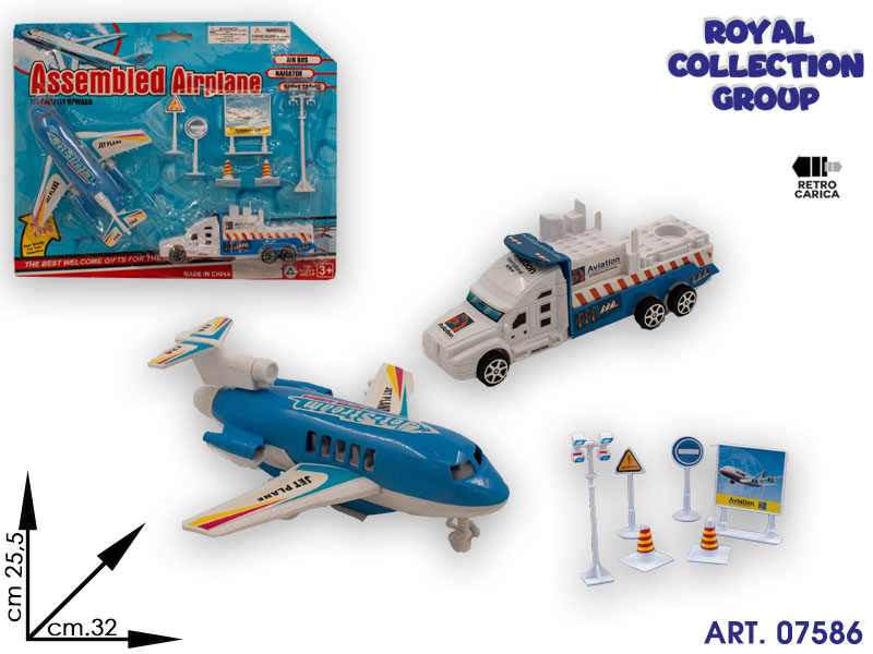 K1701725 Blister  Airplane Retrocarica  Cm 32x25.5