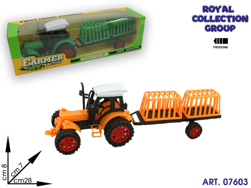 K180178 Conf Trattore Farmer 2 Ass Cm 28 X 8