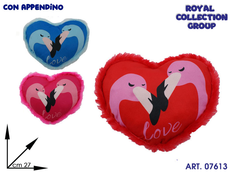 17855 3 Cuore Peluche Love 3 Col Ass  Cm 27