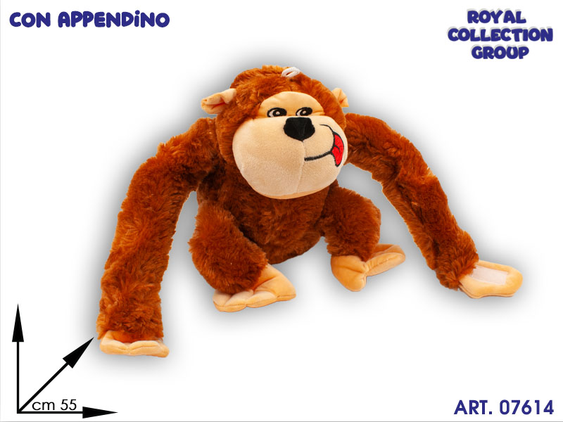 19203 1 Gorilla Peluche Braccia Lunghe  Cm 55