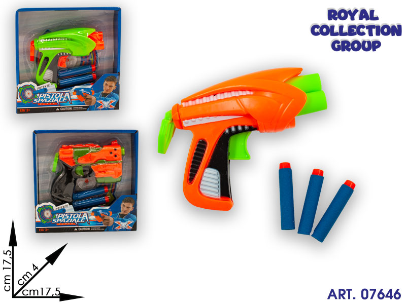 K136622 Pistola Spaziale  Col Ass Cm 17.5x17.5