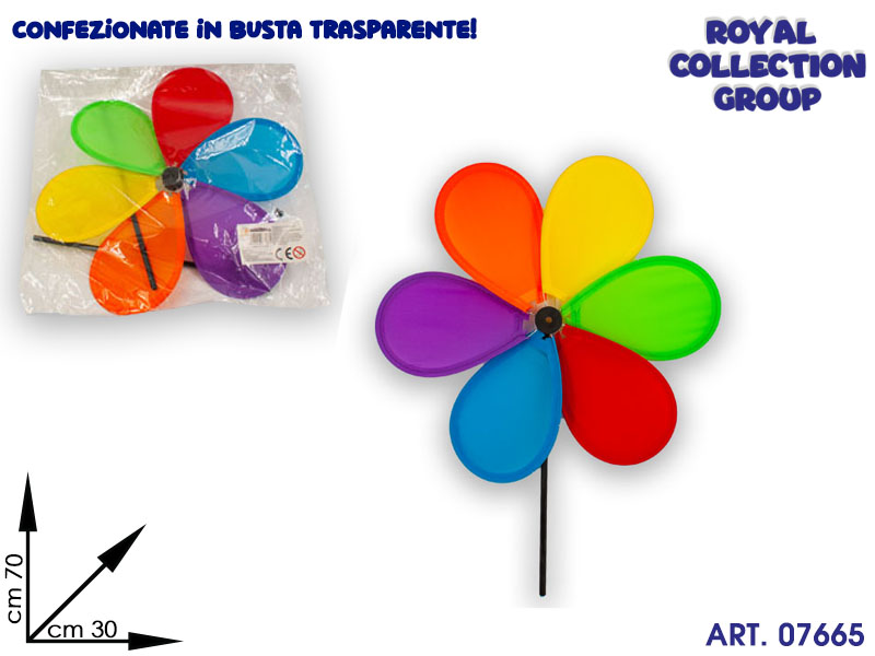K7100169 Girandola Arcobaleno In Busta Cm 70