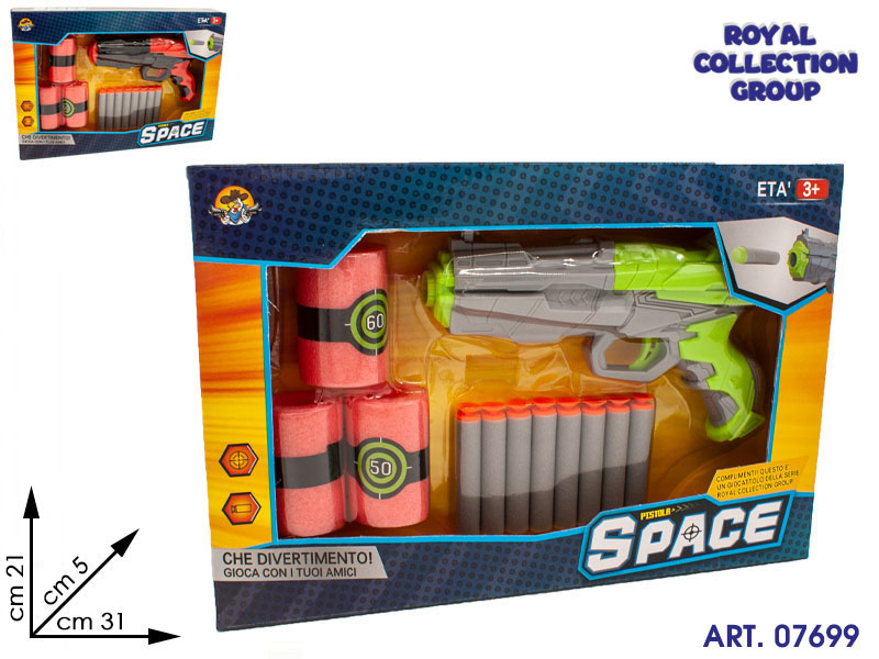 K1000559 Pistola Space Sparagommini Cm 31x21