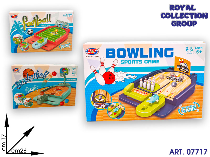 2012s066 Bowling Football Basket Sport Gioco  Cm 26x17