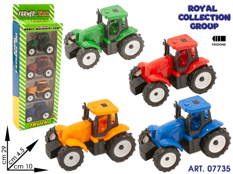 K066532 Set Trattori Friz Ass Farmer Truck Cm 29x10.5