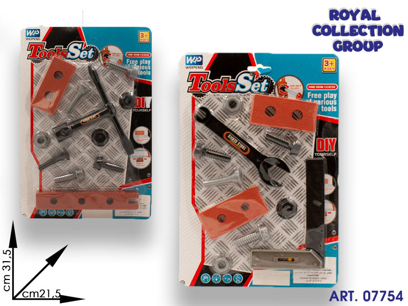 K7700186 Blister Falegname Toll Set Ass Cm 31.5x21.5