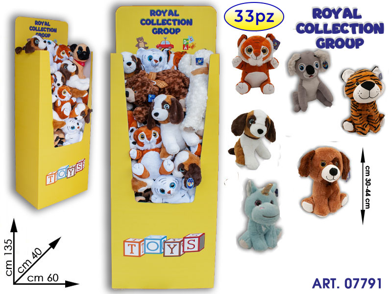Espositore Palletbox In Cartone C/ 33 Pz Peluche Da 30 Cm