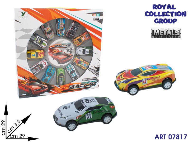 K1901779 Conf 12 Auto Die Cast Racing Cm 29x29