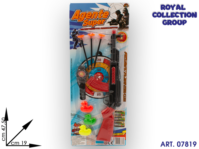 K128658 Blister Fucile Agente Cm 48x19