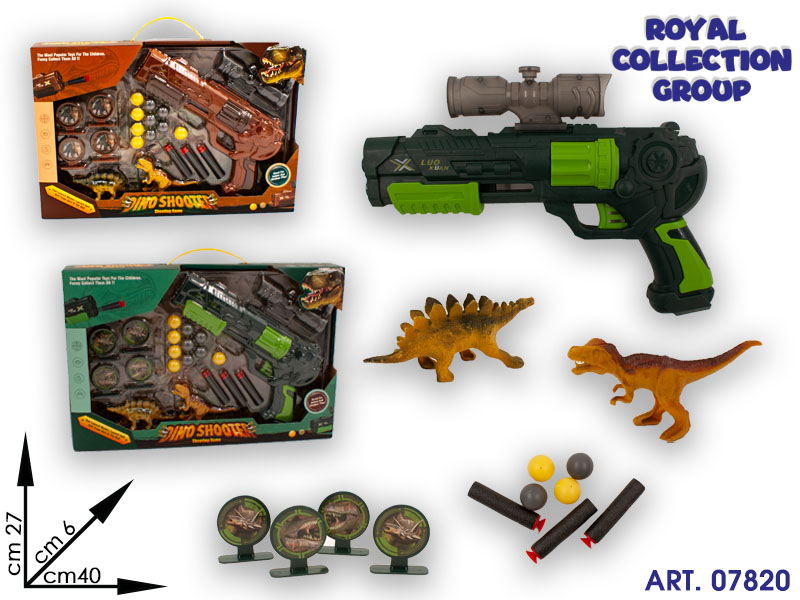 K1211370 Sparagommini Dino Shooter Ass Cm 40x27