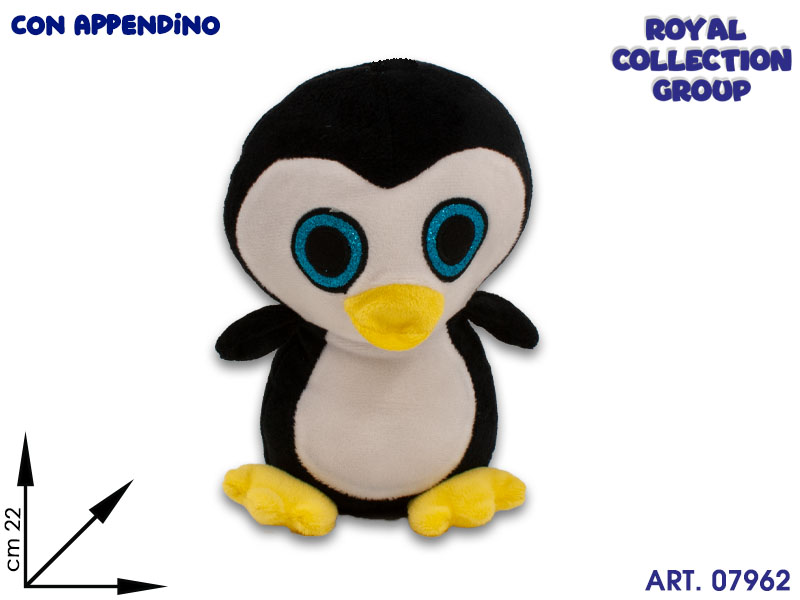 A1 15588 1  Pinguino Occhioni Peluche  Cm 22