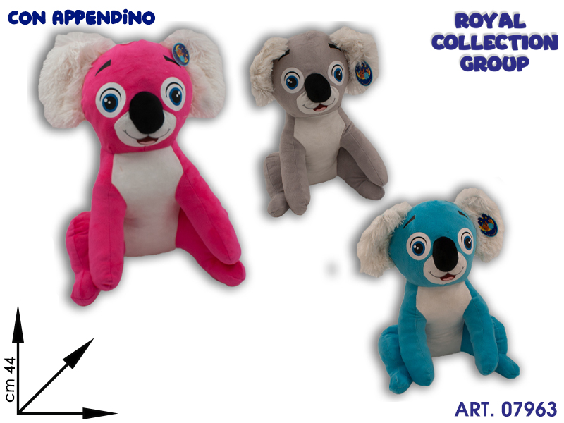 A1 5321 40 Koala Peluche 3 Col Ass  Cm 44
