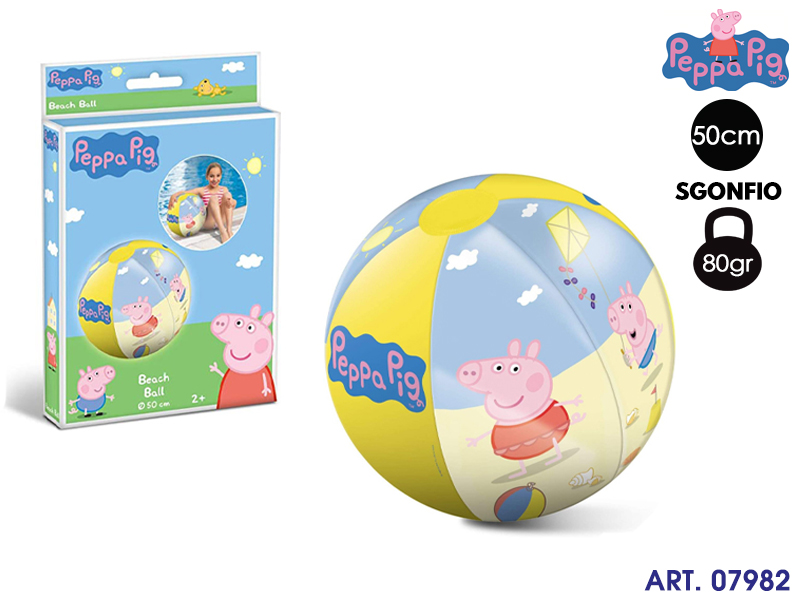 Palla Gonfiabile Peppa Pig  Diam 50 Cm 19x12.5
