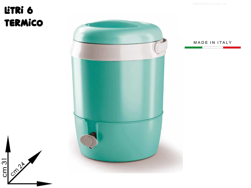 9006/t Bottiglia Frigo Termica Lt 6 Turchese Cm 31