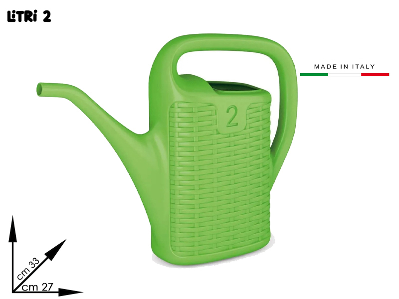 9002/v  Annaffiatoio Da Lt 2 Verde Cm 33x27