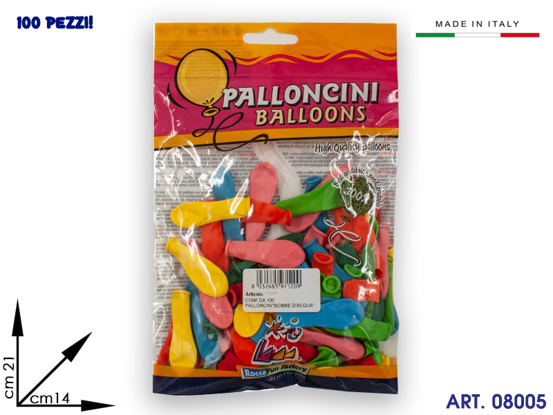 71209 Blister 100 Pz Bombe Acqua Pt20