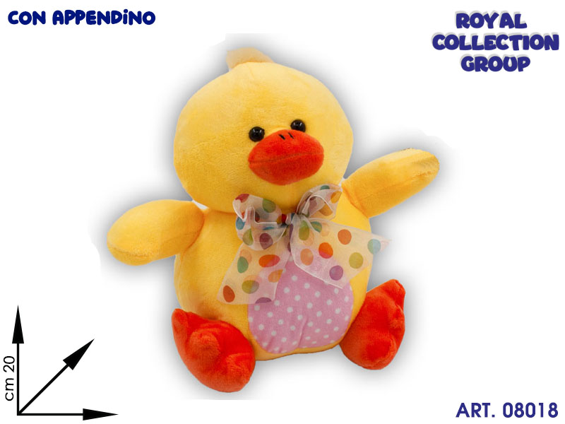 A1 15577 1 Papera Peluche C/fiocco  Cm 20