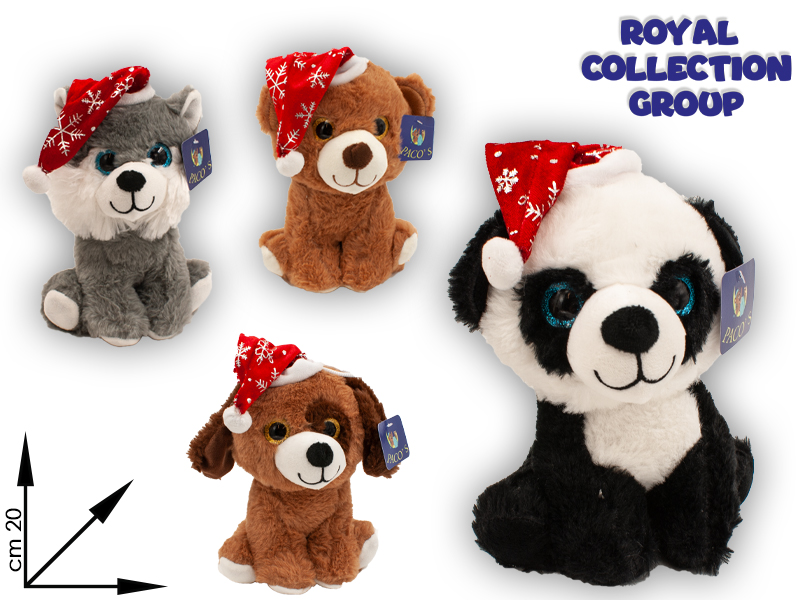 A1 20186e 20c  Animali Peluche 4 Ass  Cm 20 Natale