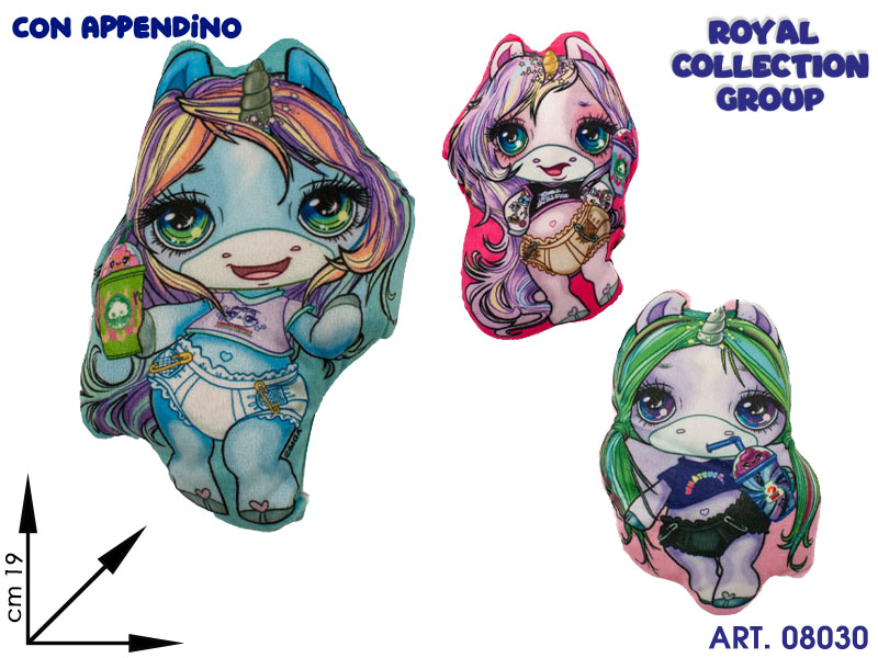 Pl2831  Unicorno Lady Peluche Ass Cm 19