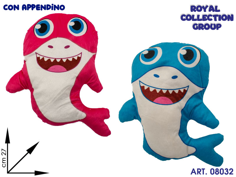 Pl2832 Squalo Peluche 2 Ass Cm 27