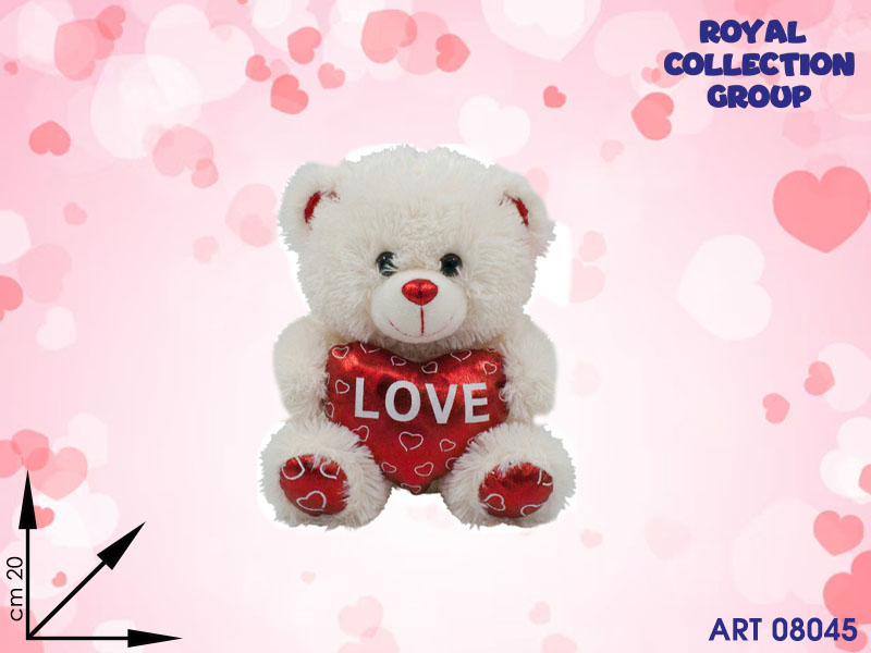 Pl2858 1  Orso Peluche Love Cm 20