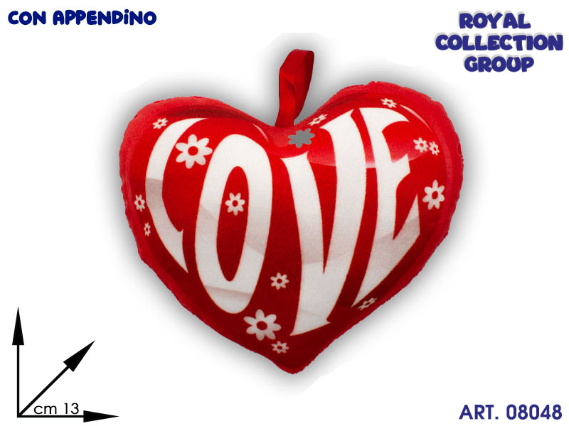Pl2863 1 Cuore Rosso Love Peluiche Cm 11